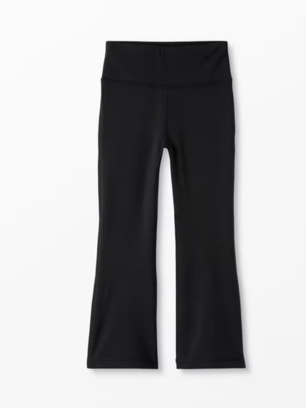 Hanna Andersson Girls Flare Leggings Black High Rise MadeToStretch Active 5